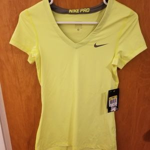 Nike Pro Women's Top Bright Yellow